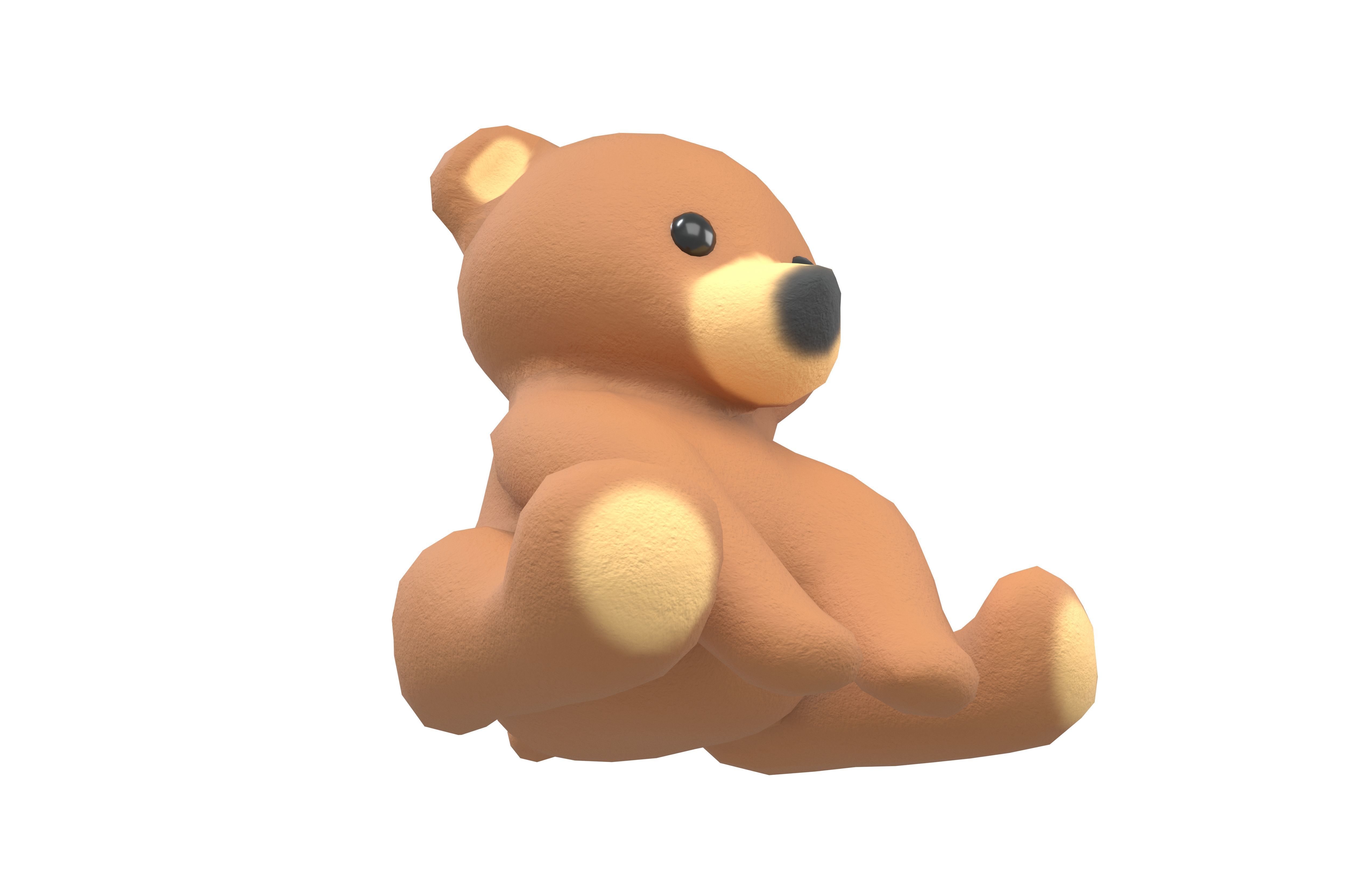 Little Bear Character v1 001 Low-poly 3D model_2
