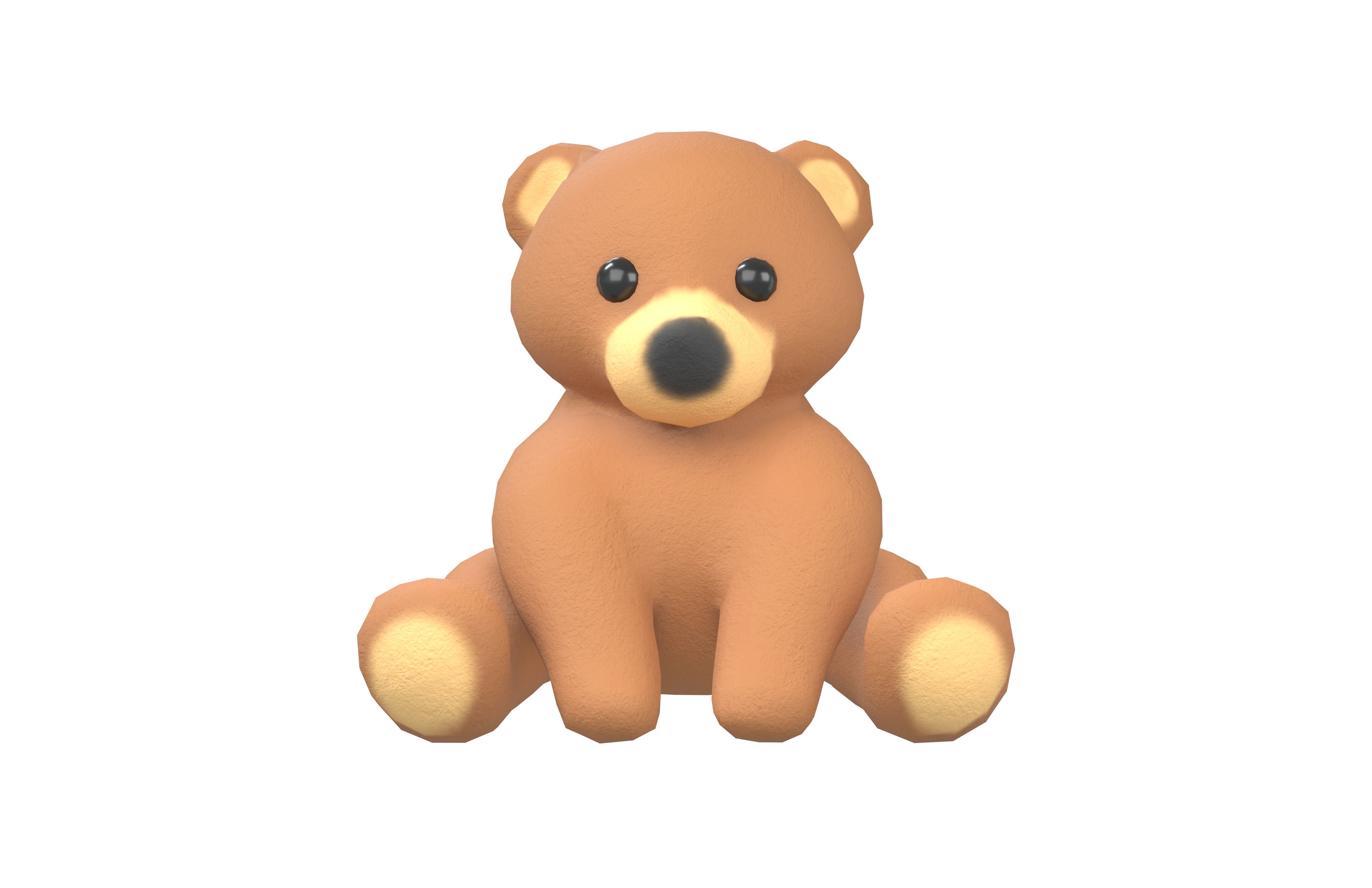 Little Bear Character v1 001 Low-poly 3D model_3