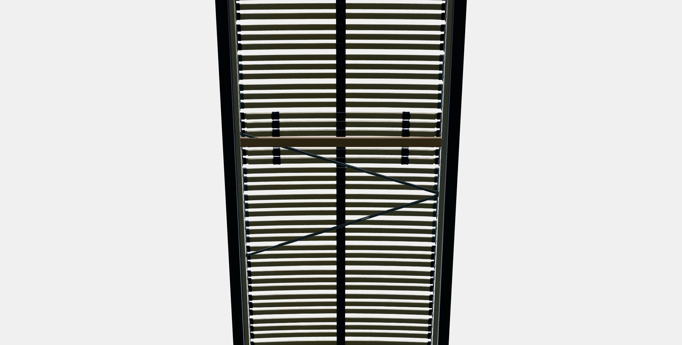 MALM Bed frame high 75 Low-poly 3D model_8