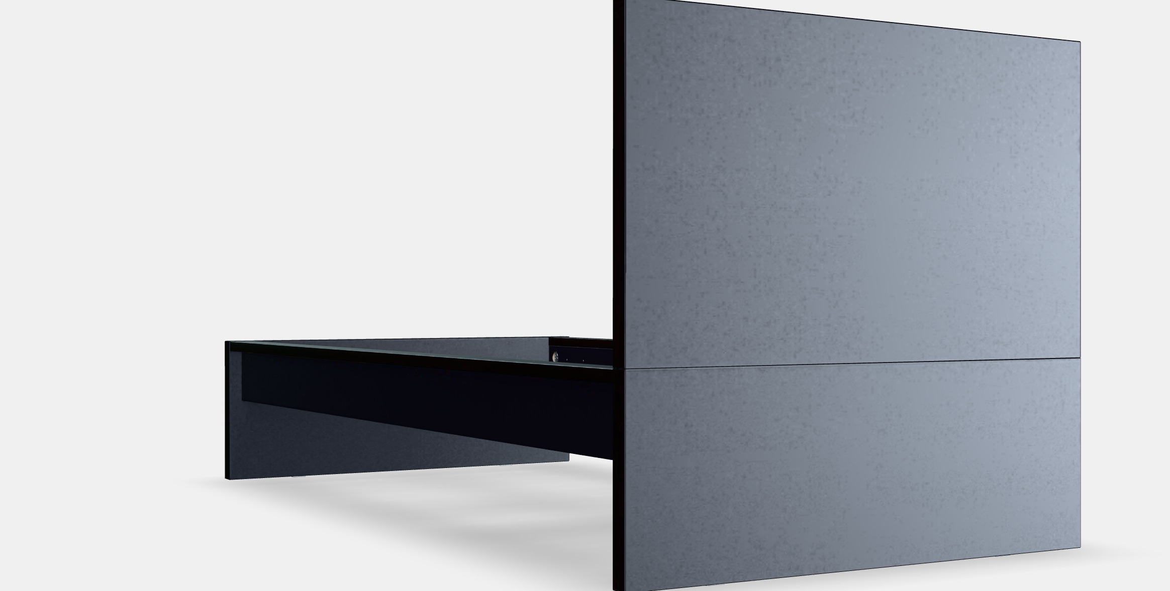 MALM Bed frame high 75 Low-poly 3D model_2