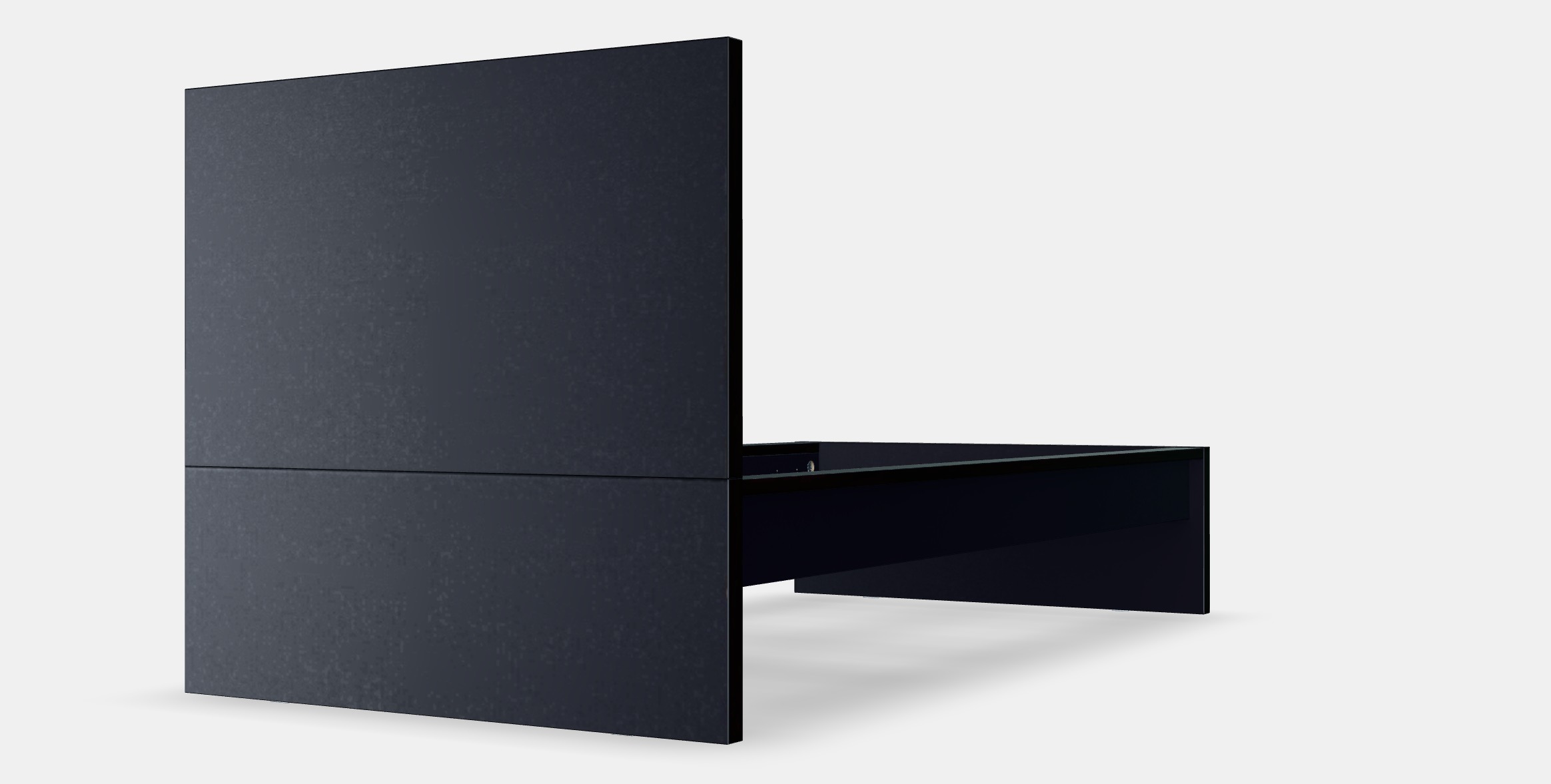 MALM Bed frame high 75 Low-poly 3D model_7