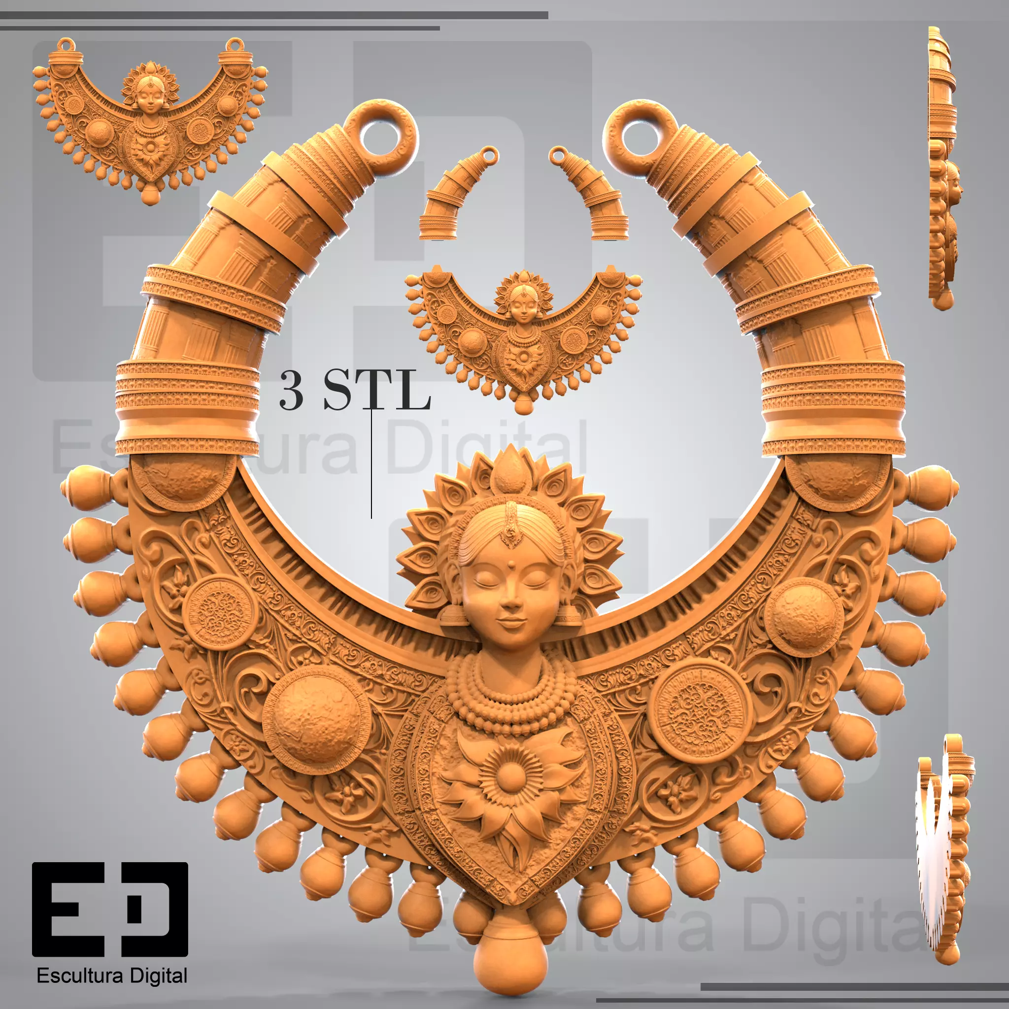 Collar de la Diosa 3D print model_0