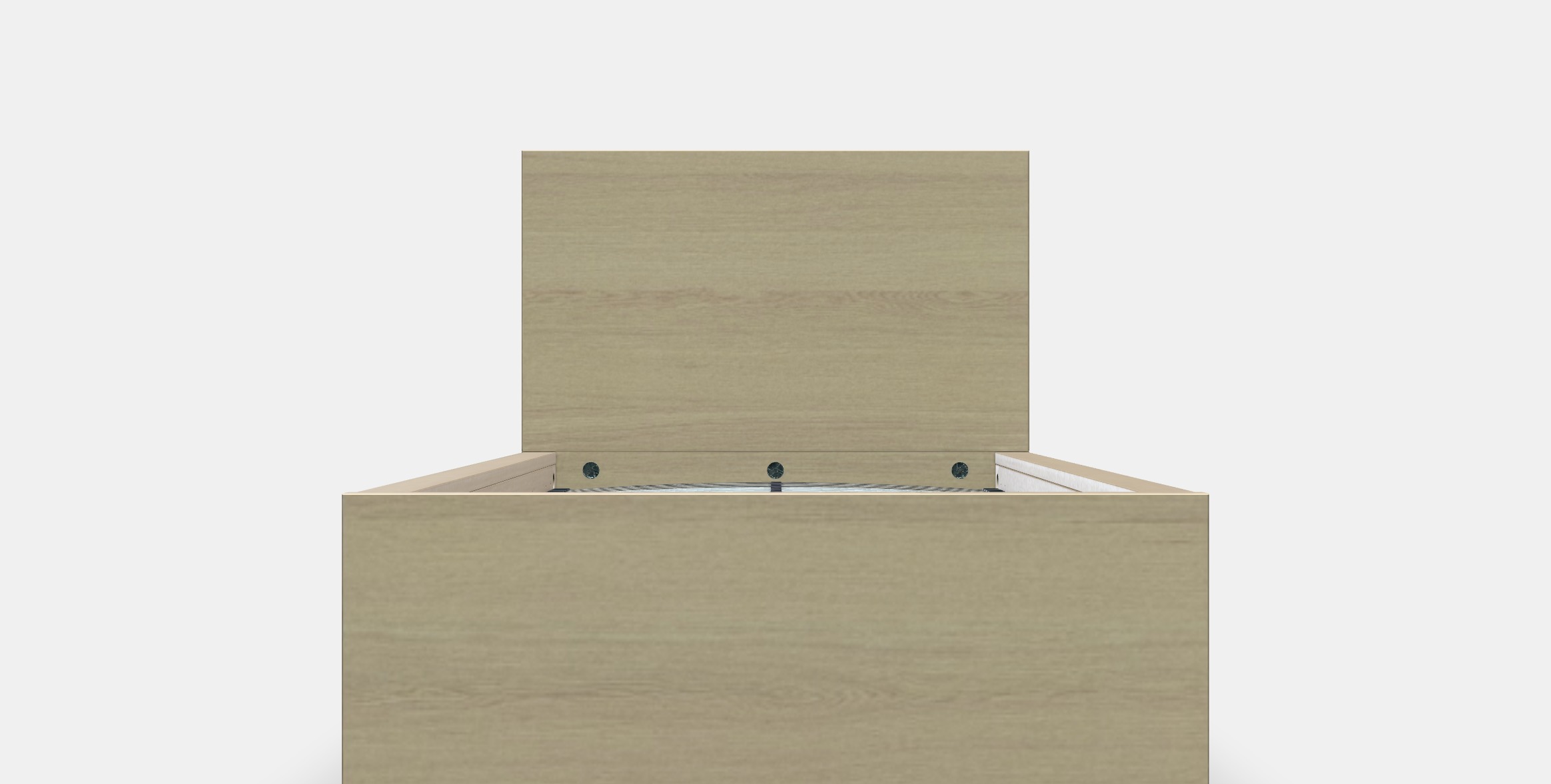 MALM Bed frame high 76 Low-poly 3D model_11