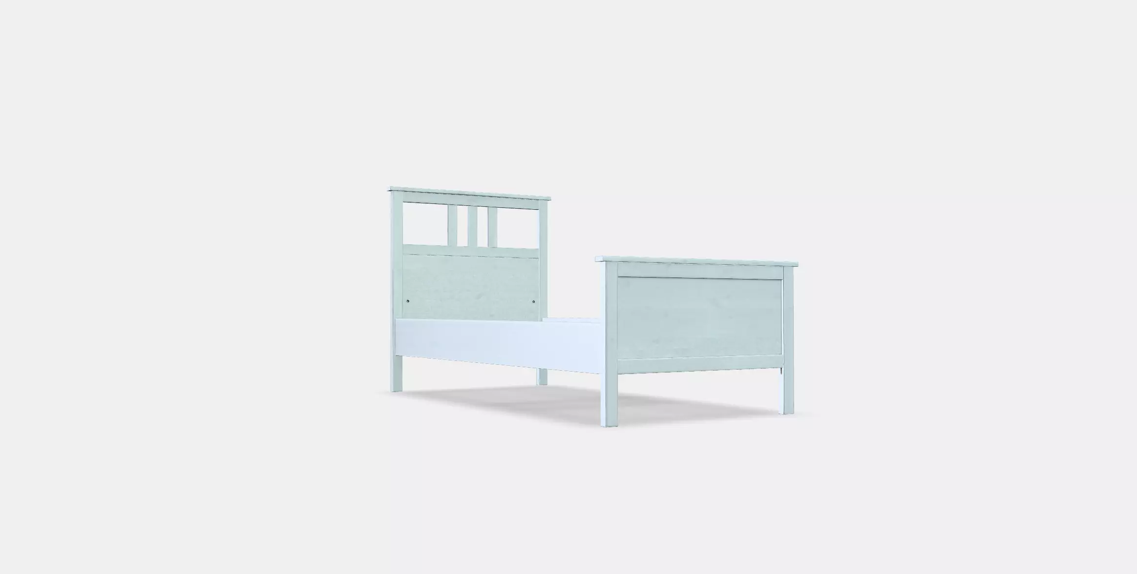 HEMNES Bed frame 19 Low-poly 3D model