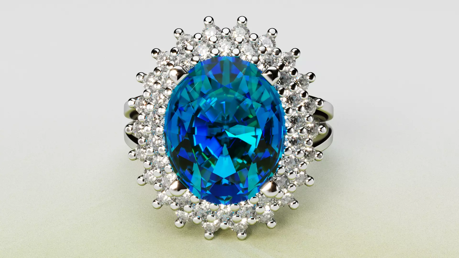 Lady Di Ring Size 6 Double Arm 3D print model_0