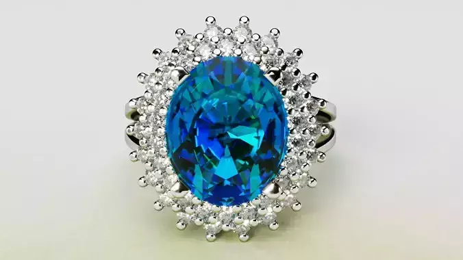 Lady Di Ring Size 6 Double Arm