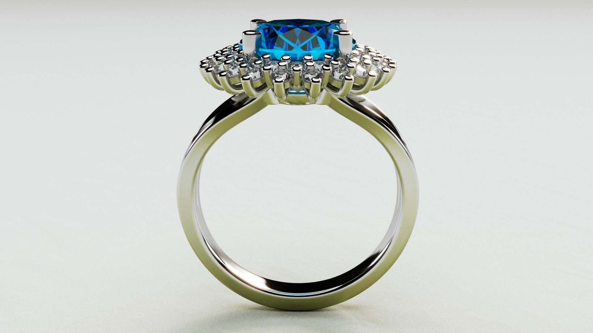 Lady Di Ring Size 6 Double Arm 3D print model_2