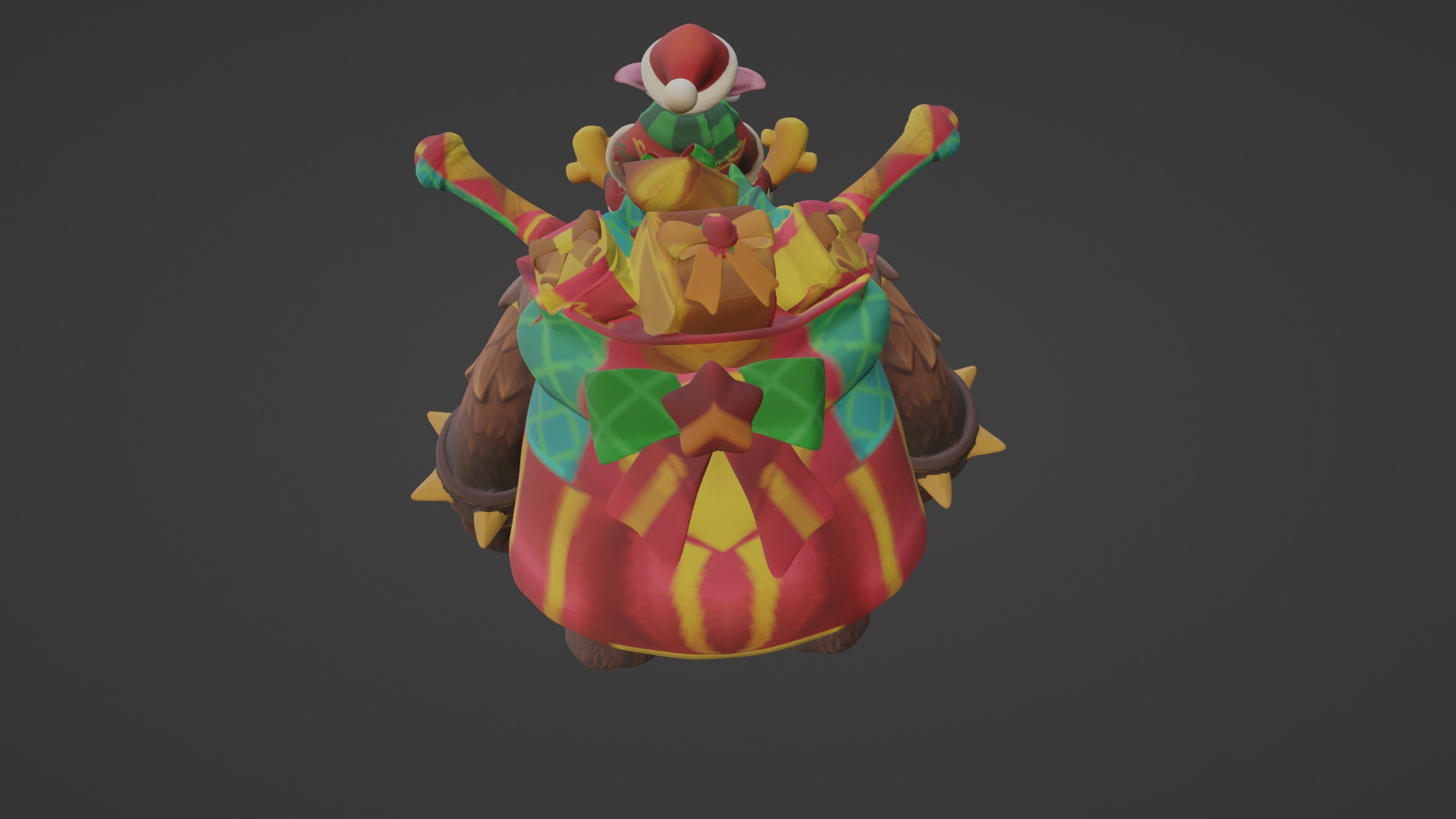 Dota 2 Alchemist Christmas 3D print model_1