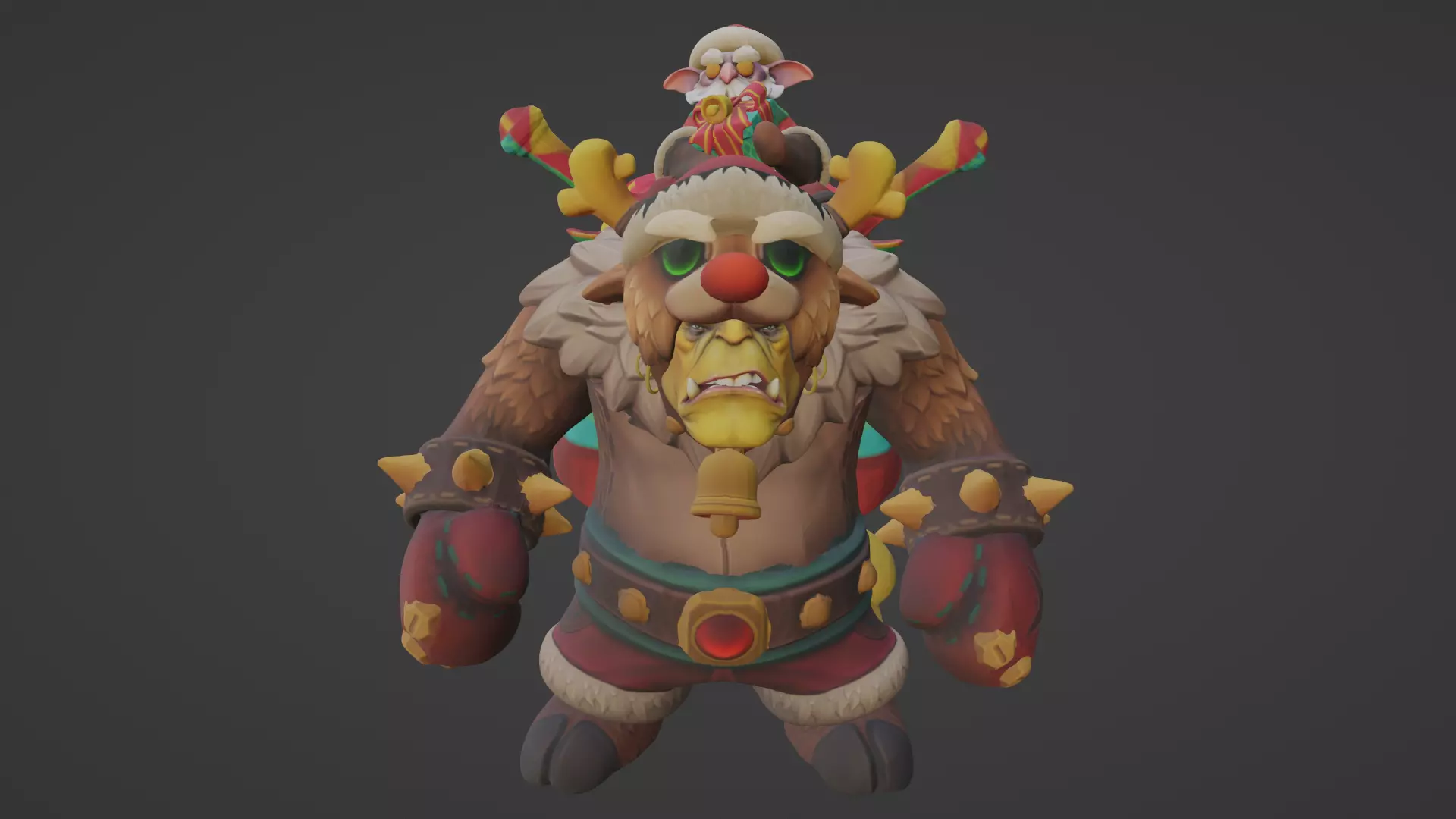 Dota 2 Alchemist Christmas 3D print model_0