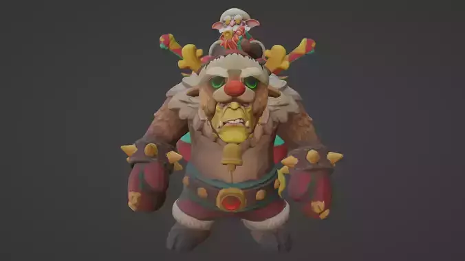Dota 2 Alchemist Christmas 3D print model