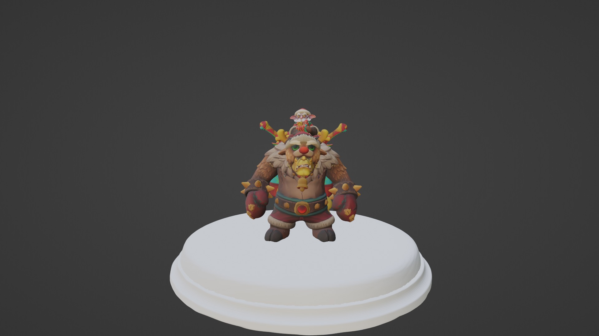 Dota 2 Alchemist Christmas 3D print model_5
