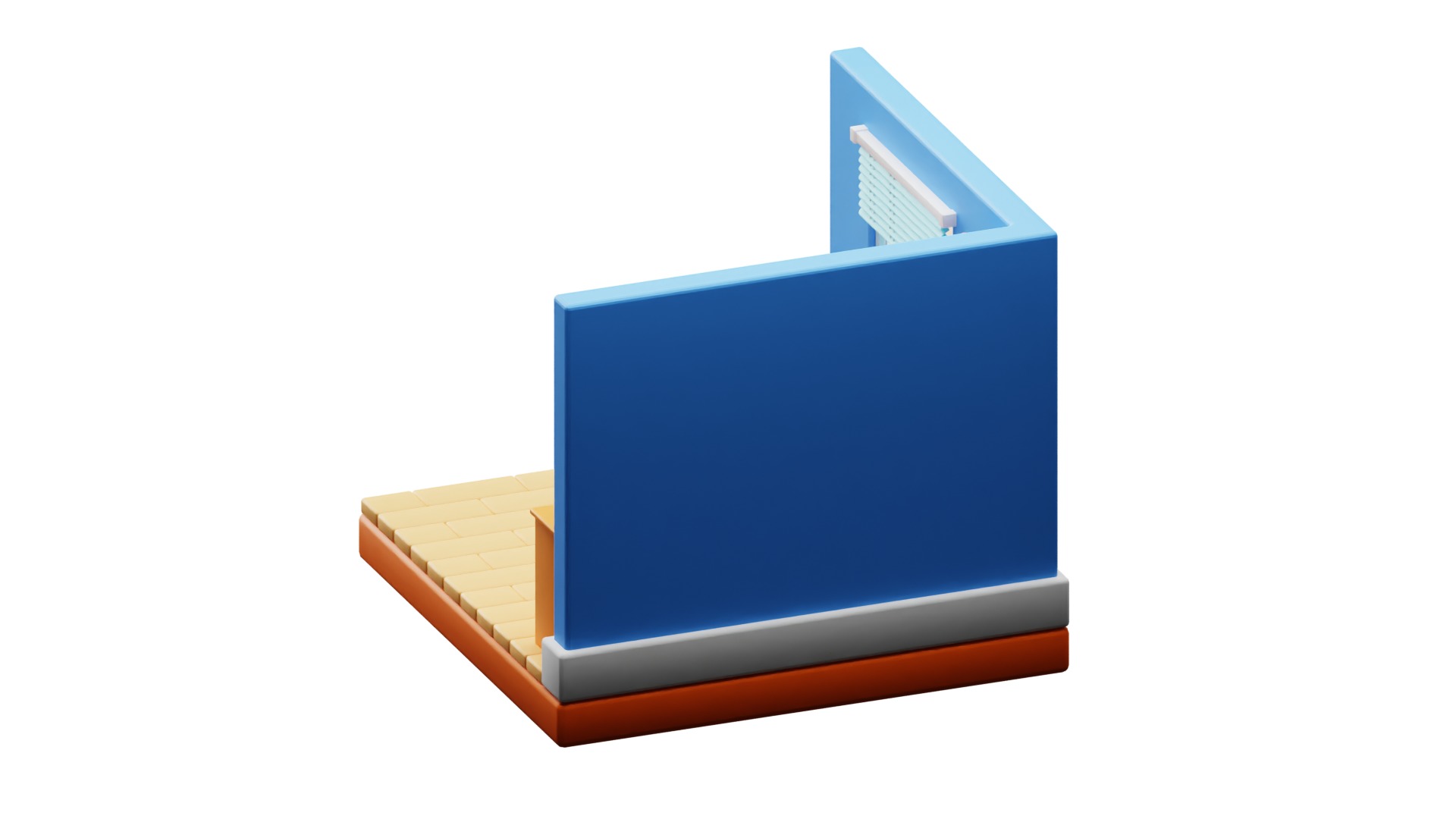 Workspace Room 3D model_6