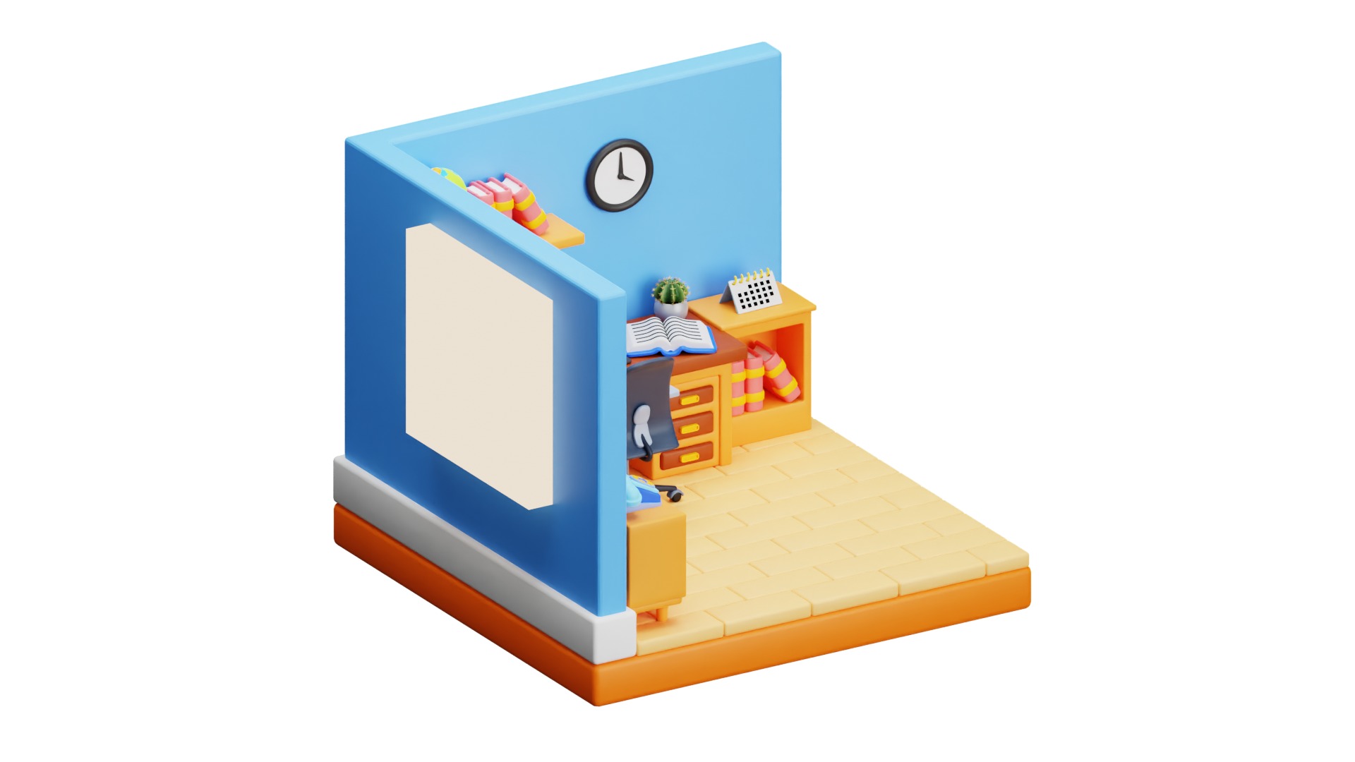 Workspace Room 3D model_15