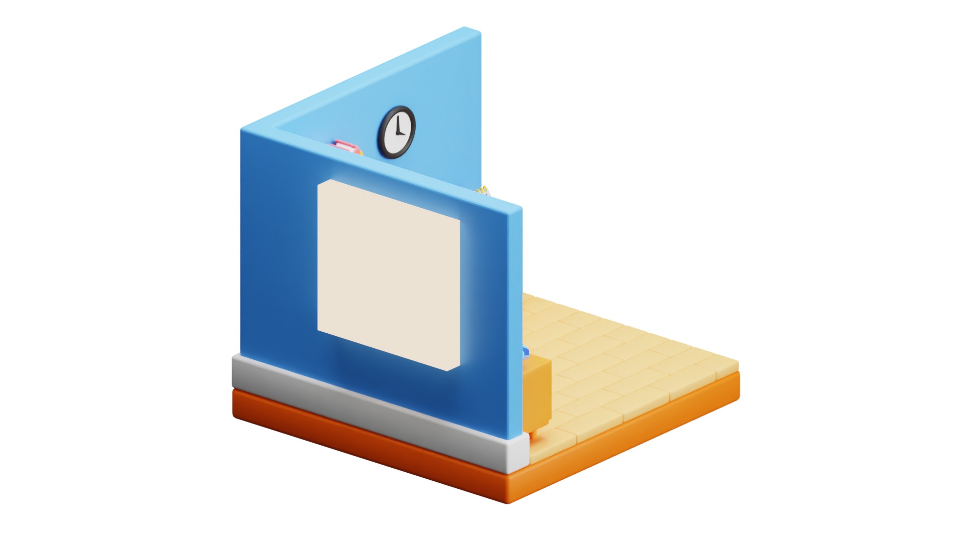 Workspace Room 3D model_14