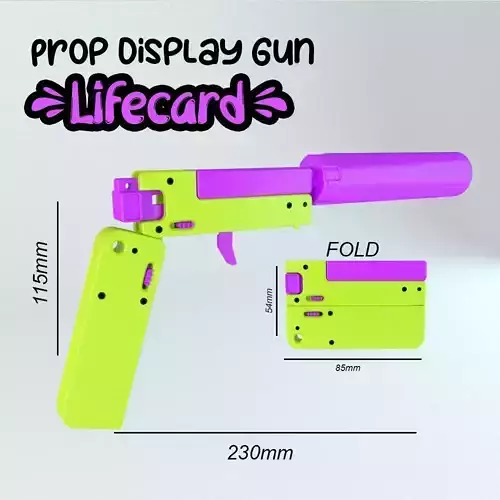 Educational Assembling Toy Gun - Lifecard Props only