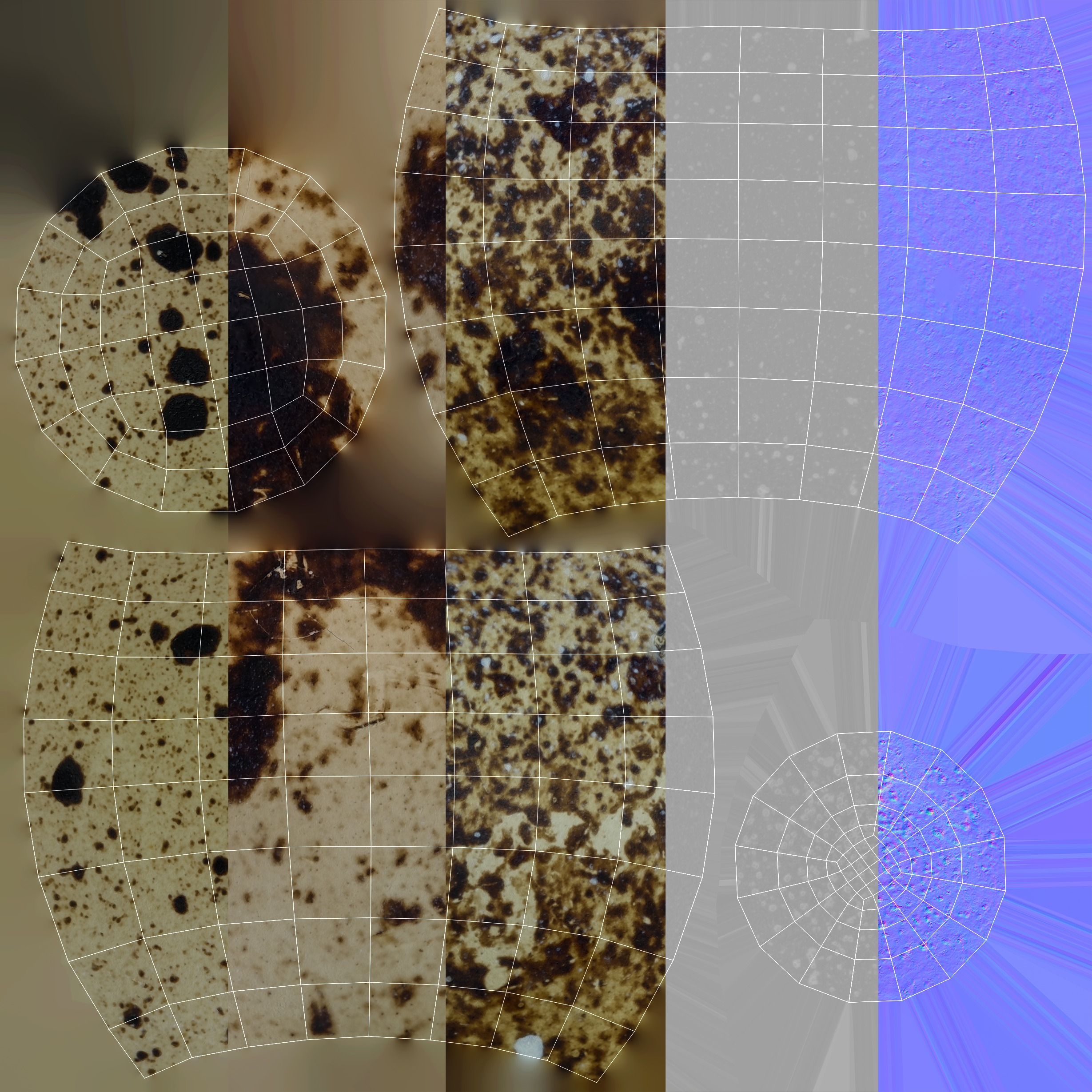 Three Quail Eggs - Photorealistic Scan Low-poly 3D model_17