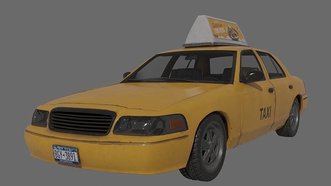 Classic Taxi 3D model