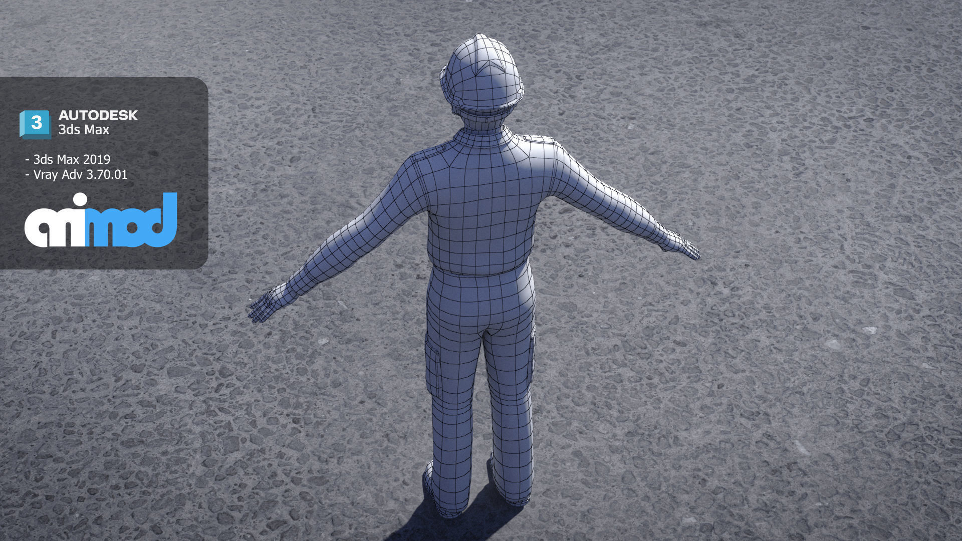 Airport Ground Staff 3D model_9