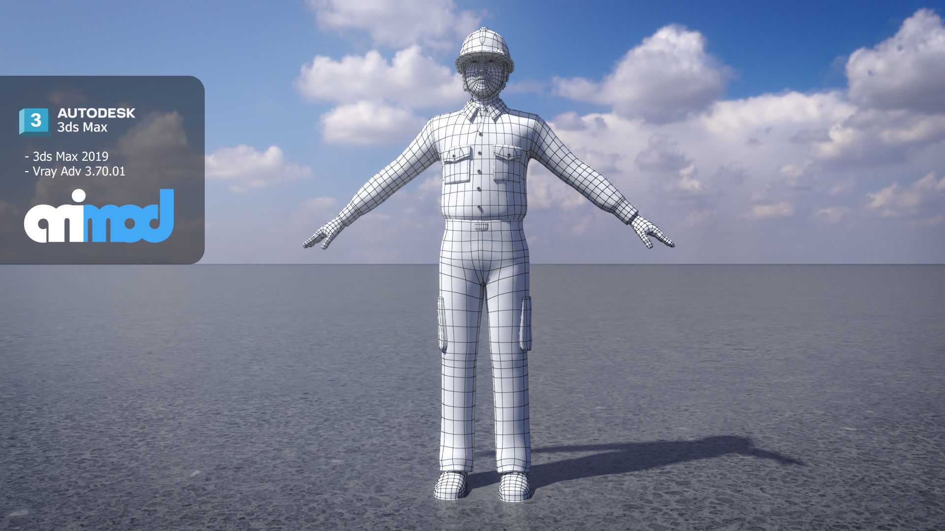 Airport Ground Staff 3D model_5