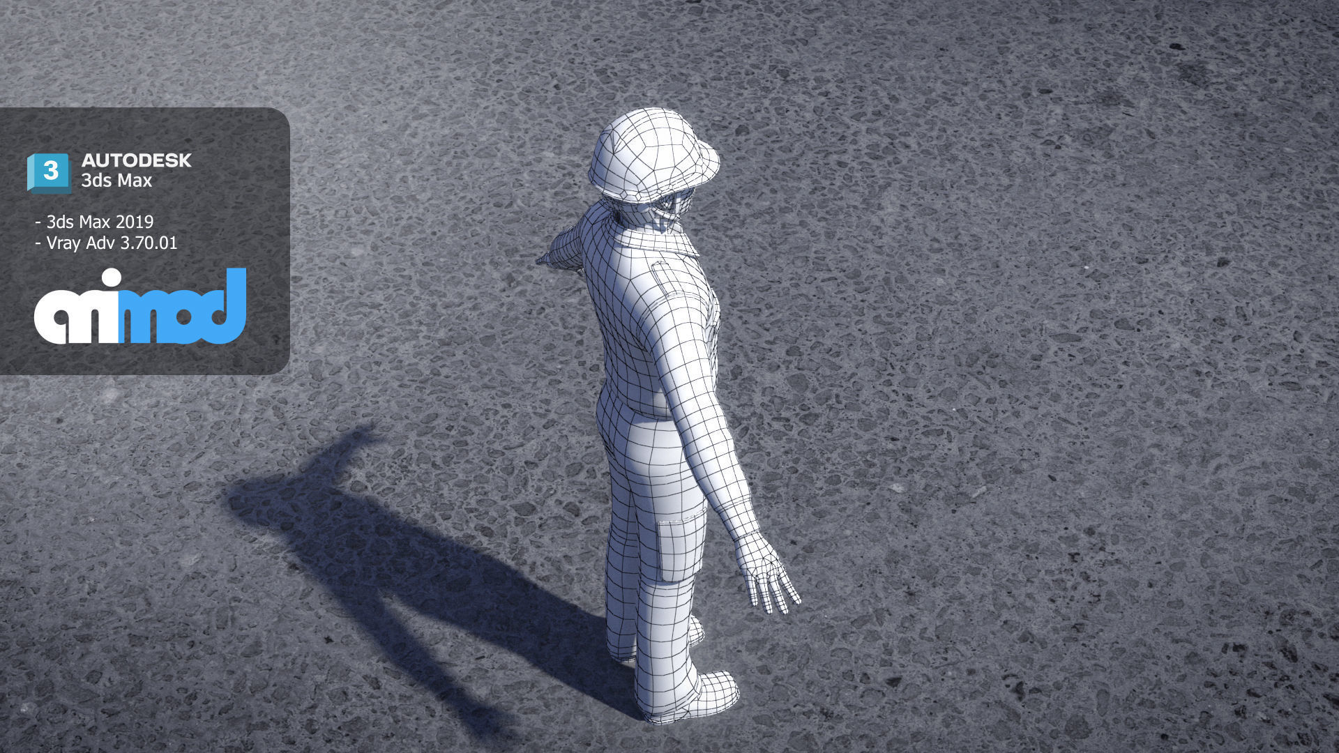 Airport Ground Staff 3D model_8