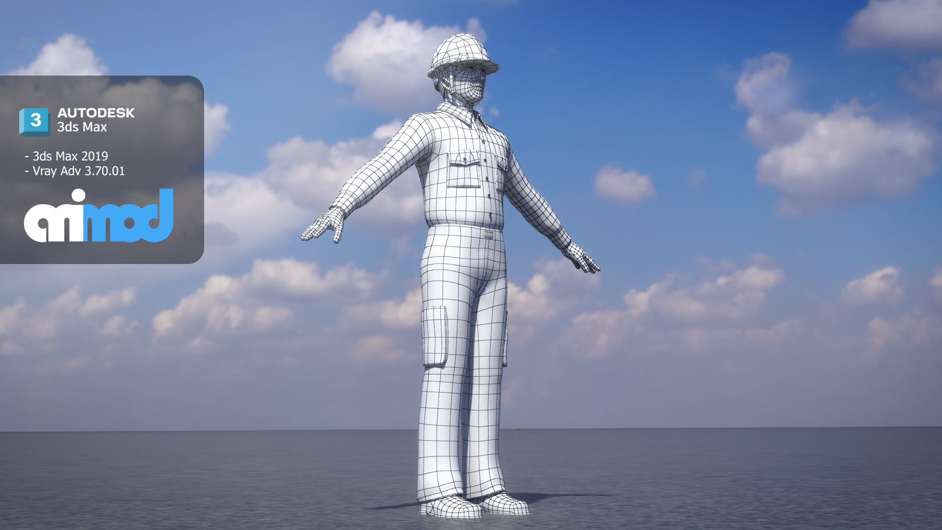 Airport Ground Staff 3D model_7