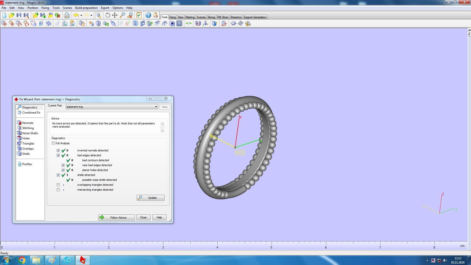 Statement Spherical Ring 3D print model_10