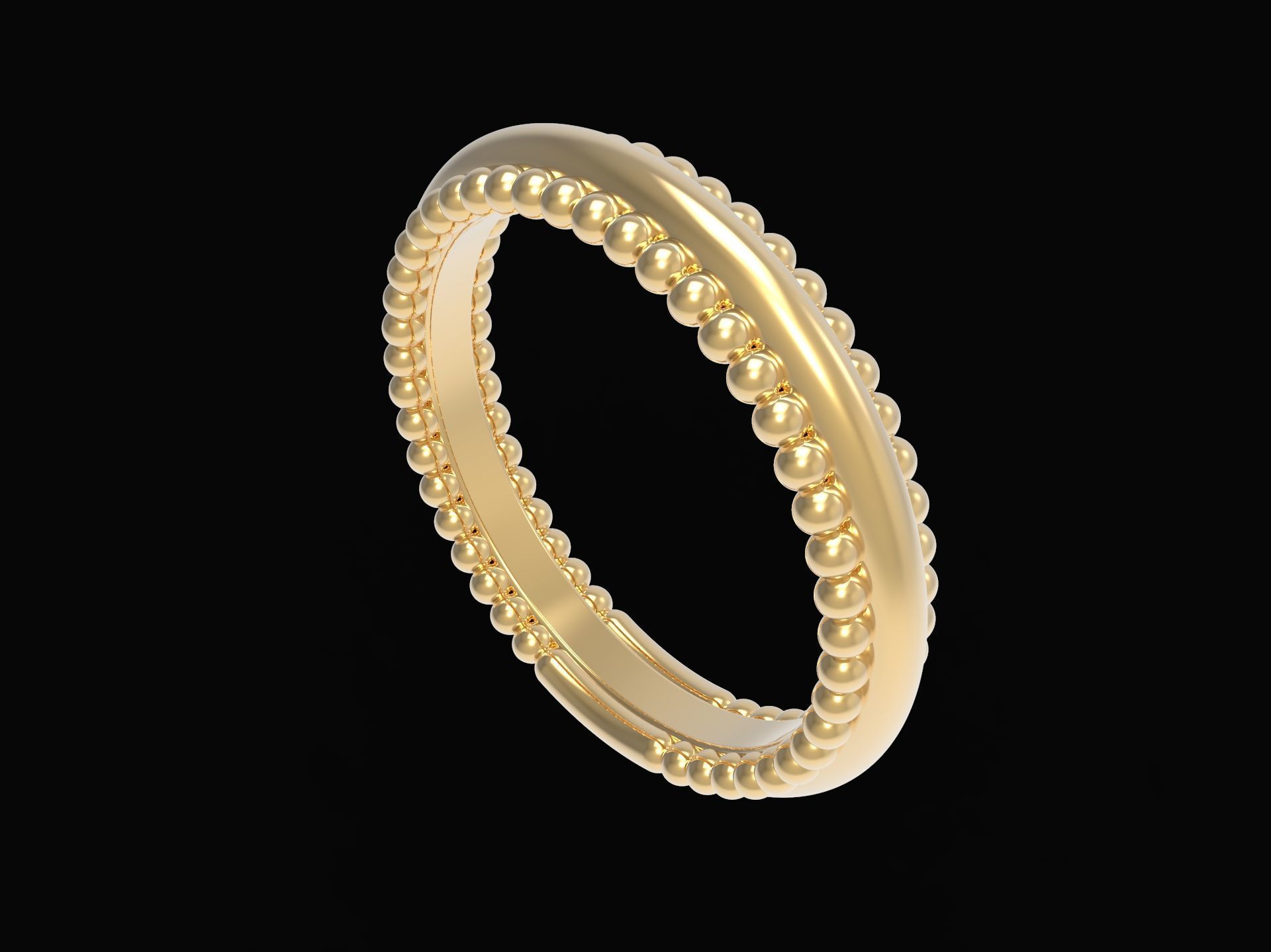 Statement Spherical Ring 3D print model_3