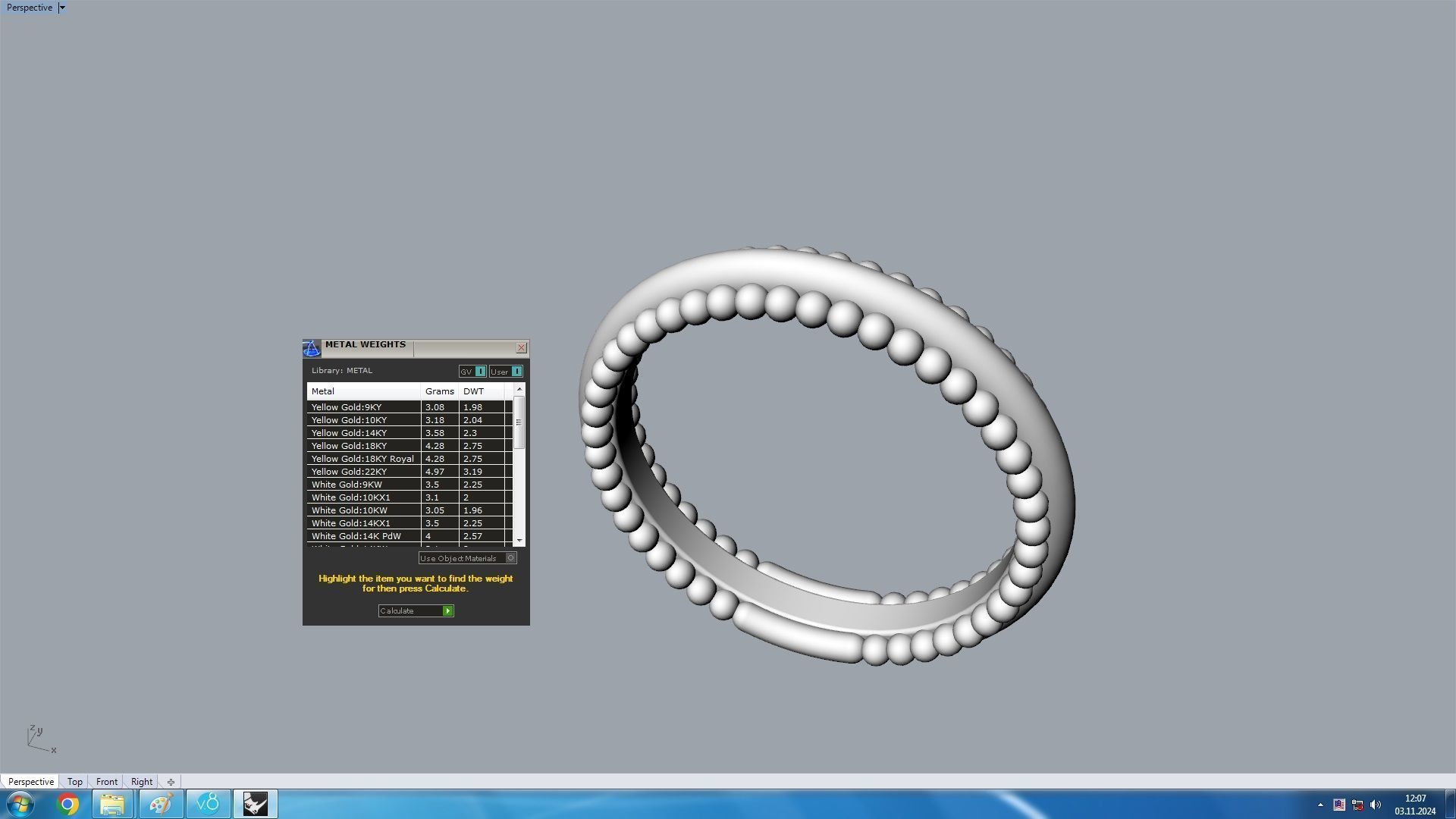 Statement Spherical Ring 3D print model_9