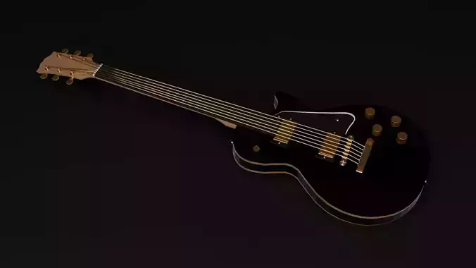 guitar 3D model