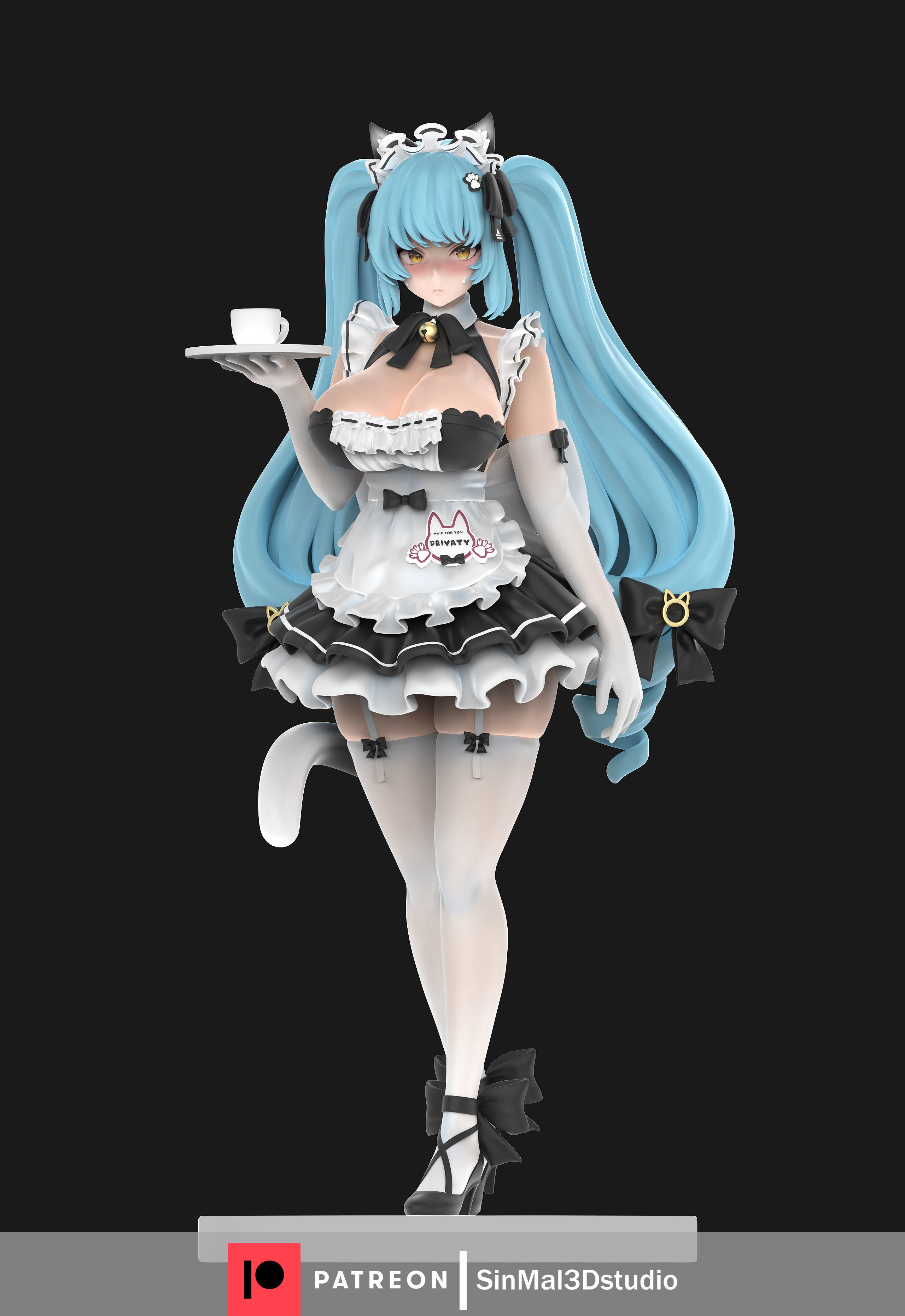 NIKKE Privaty maid ver 3D print model_1