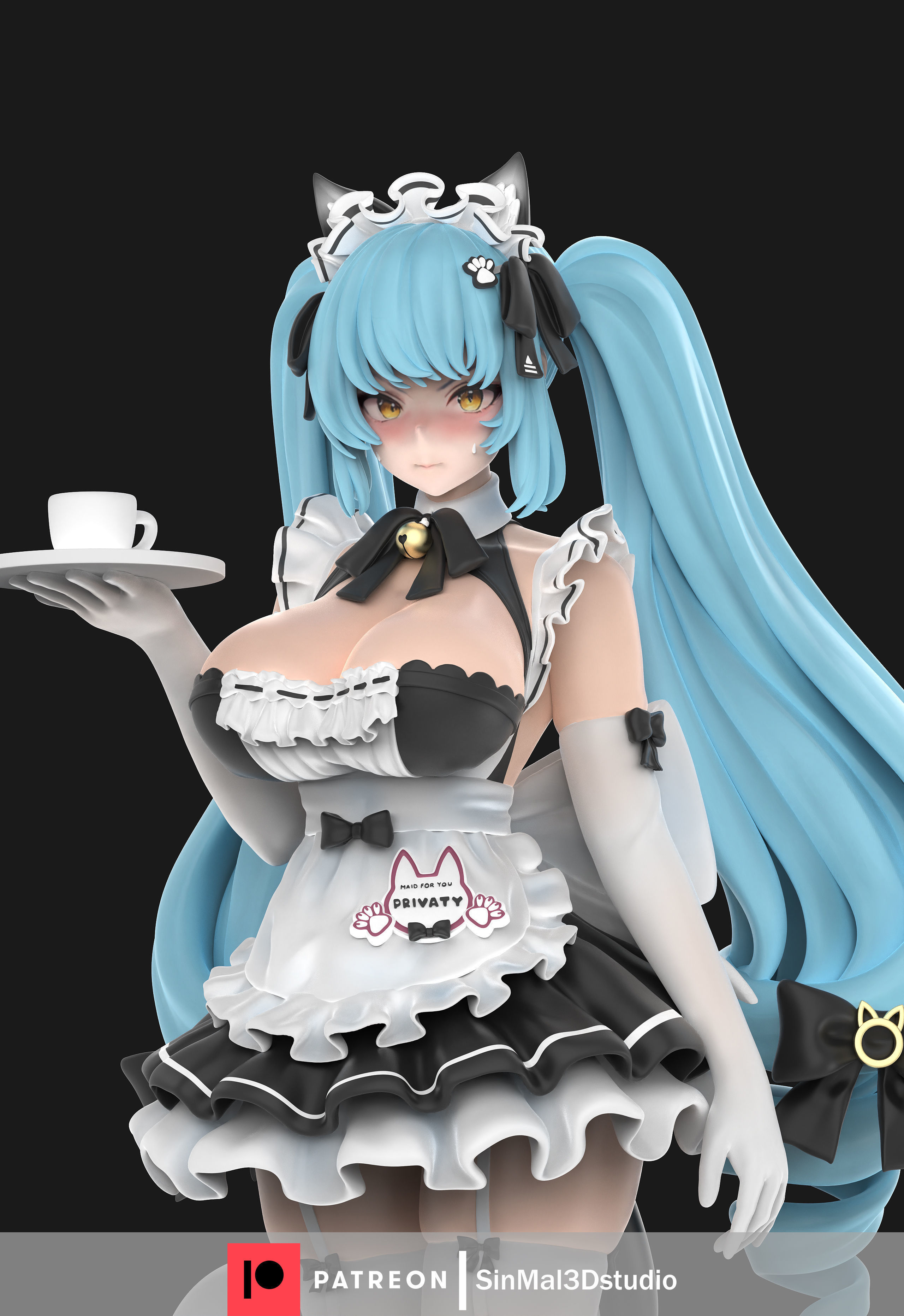 NIKKE Privaty maid ver 3D print model_5