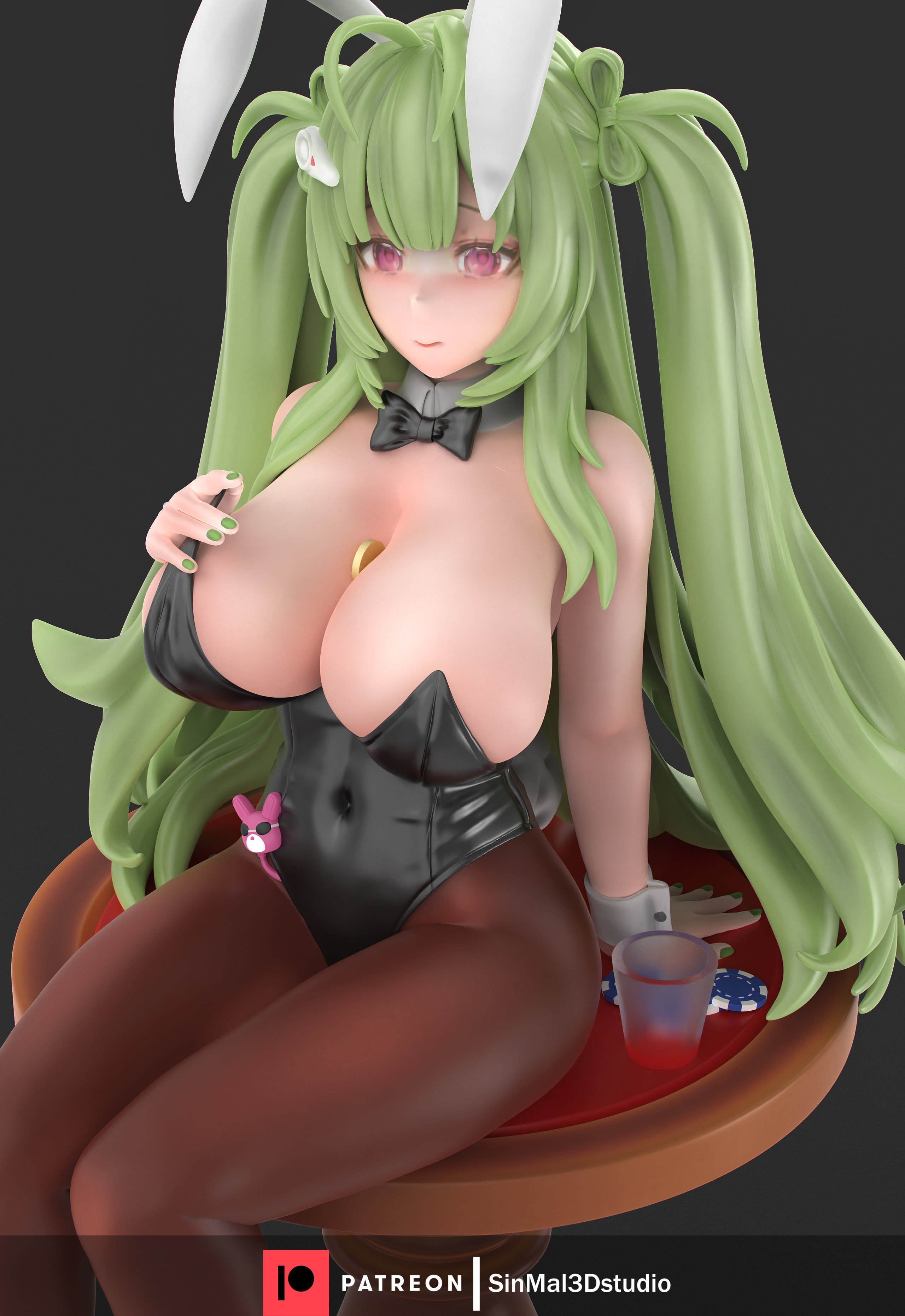 NIKKE soda bunny girl ver 3D print model_2