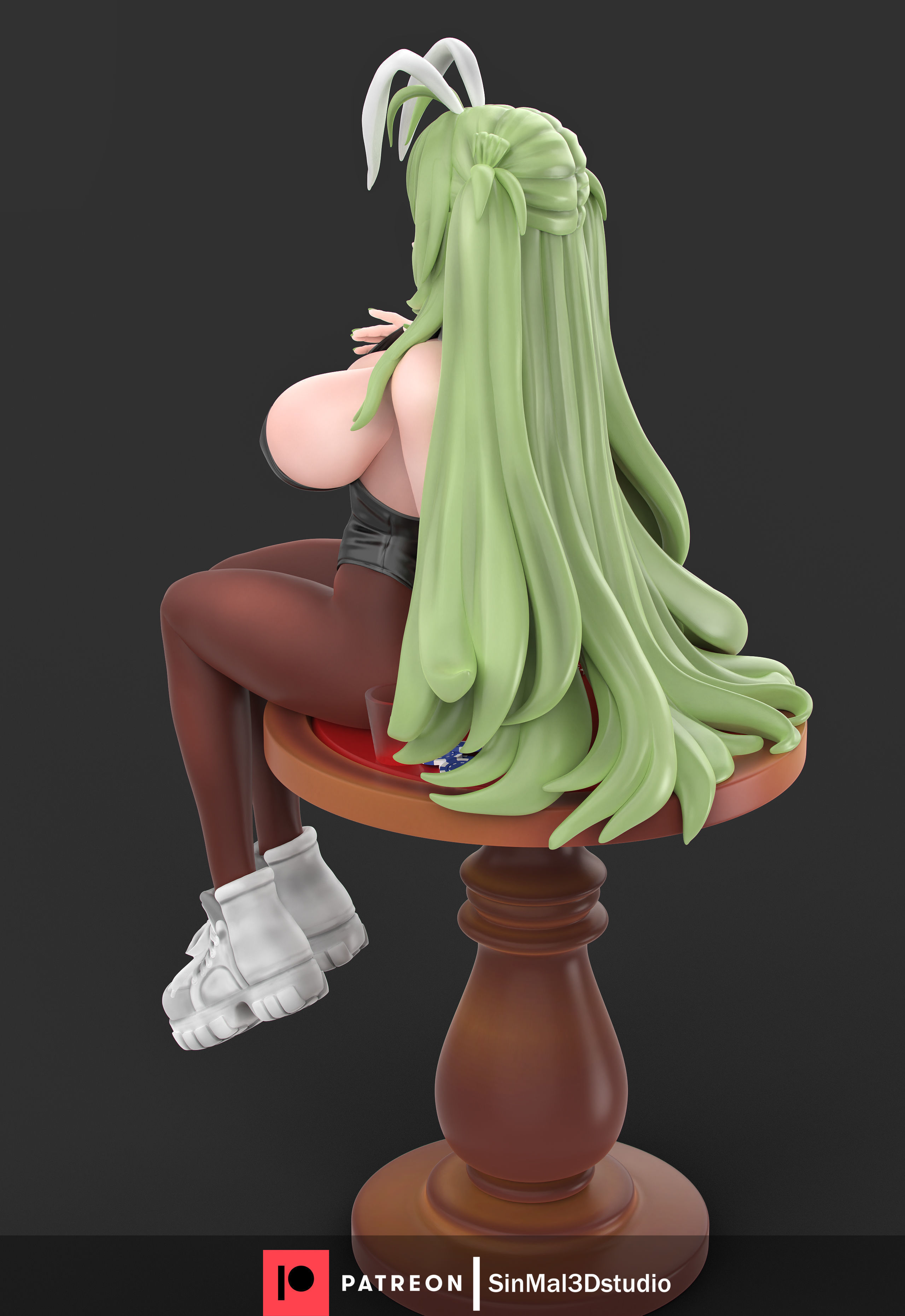 NIKKE soda bunny girl ver 3D print model_4