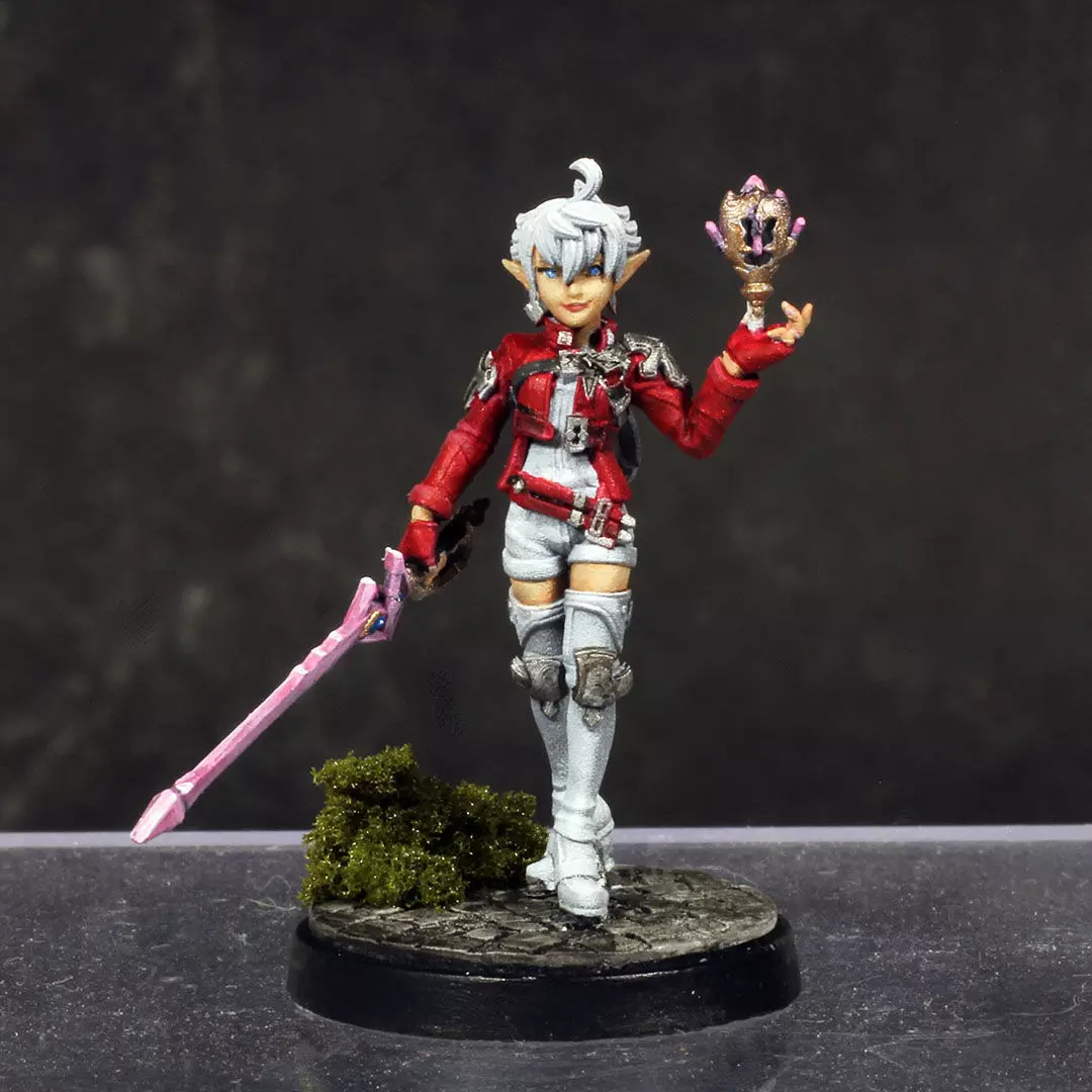 Alisaie Leveilleur - FFXIV - 32mm Scale Miniature 3D print model_0
