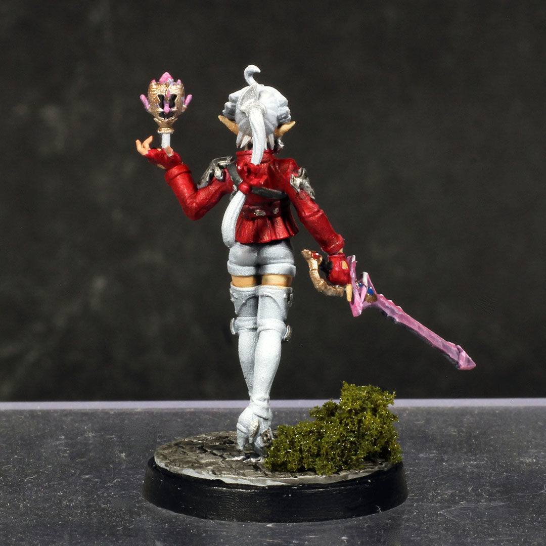 Alisaie Leveilleur - FFXIV - 32mm Scale Miniature 3D print model_1