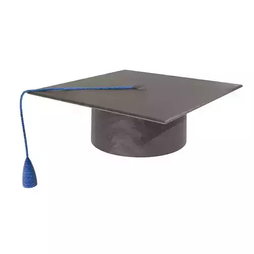  Graduation Hat - College 3D model