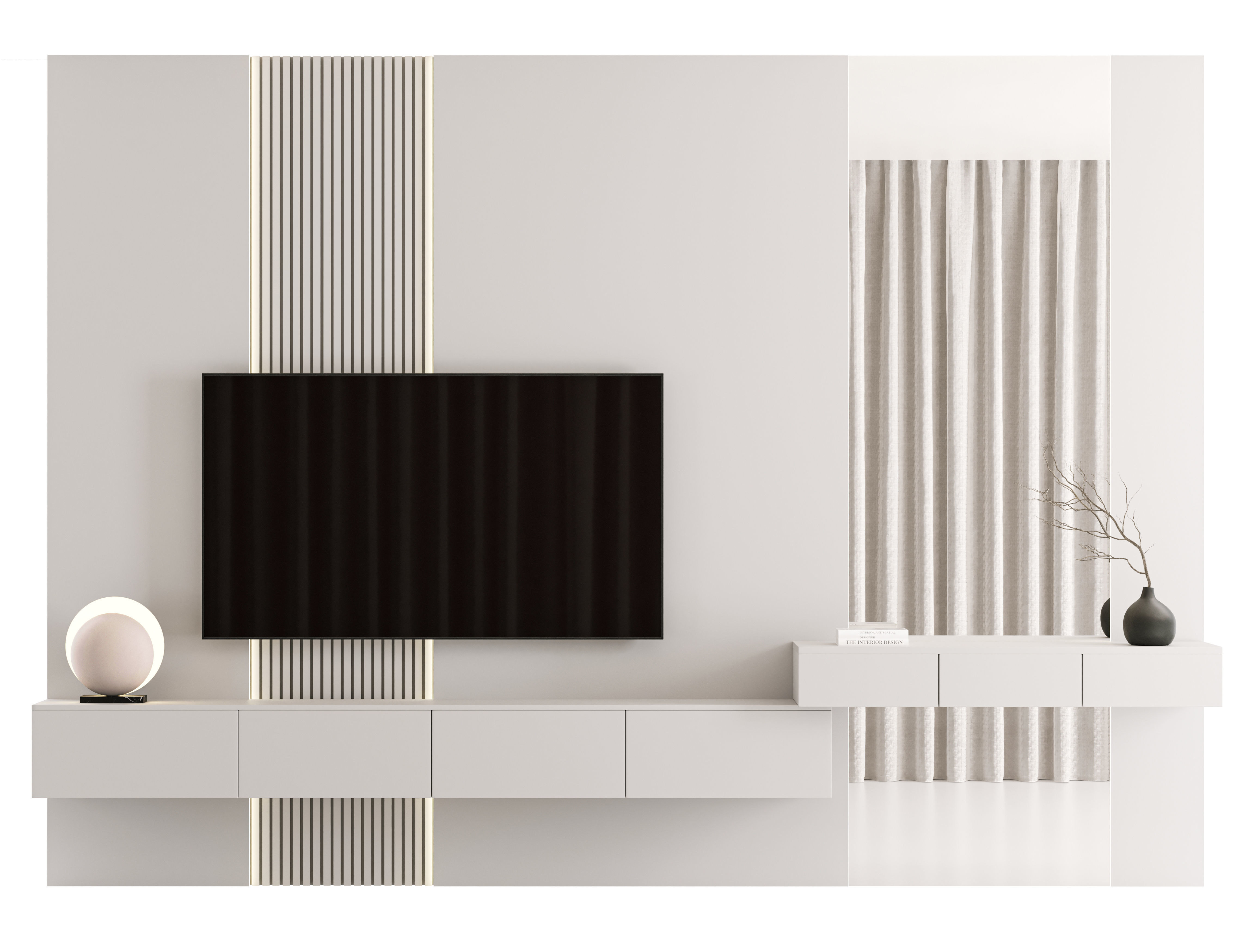Bedroom Furniture Composition 15 3D model_2