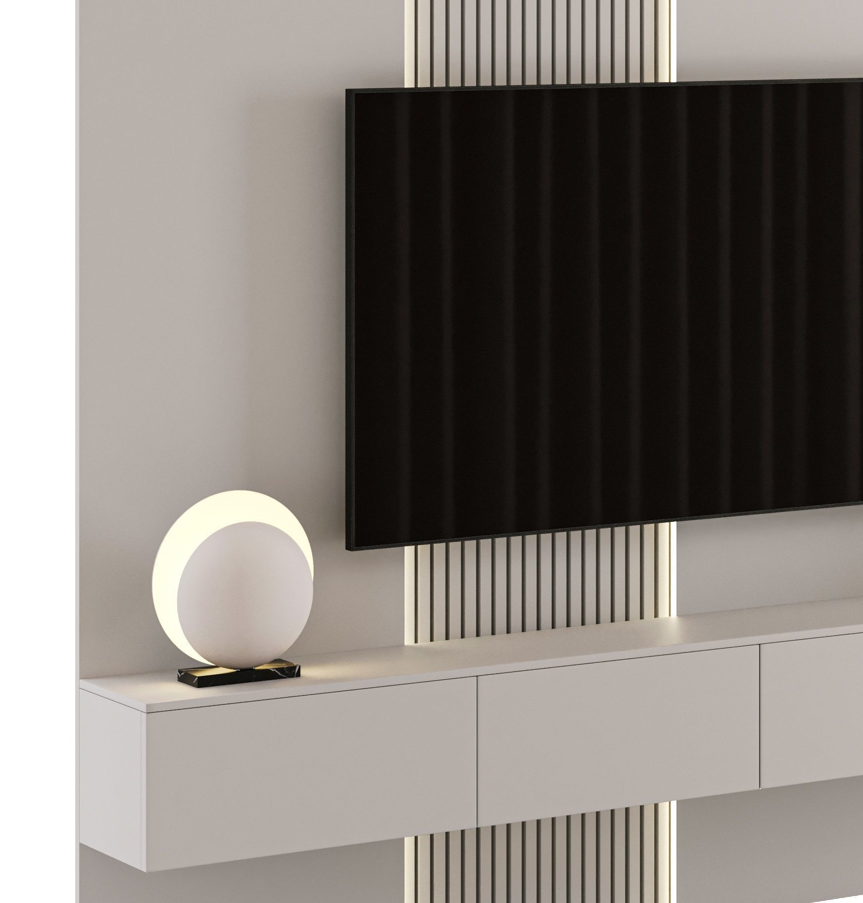 Bedroom Furniture Composition 15 3D model_6