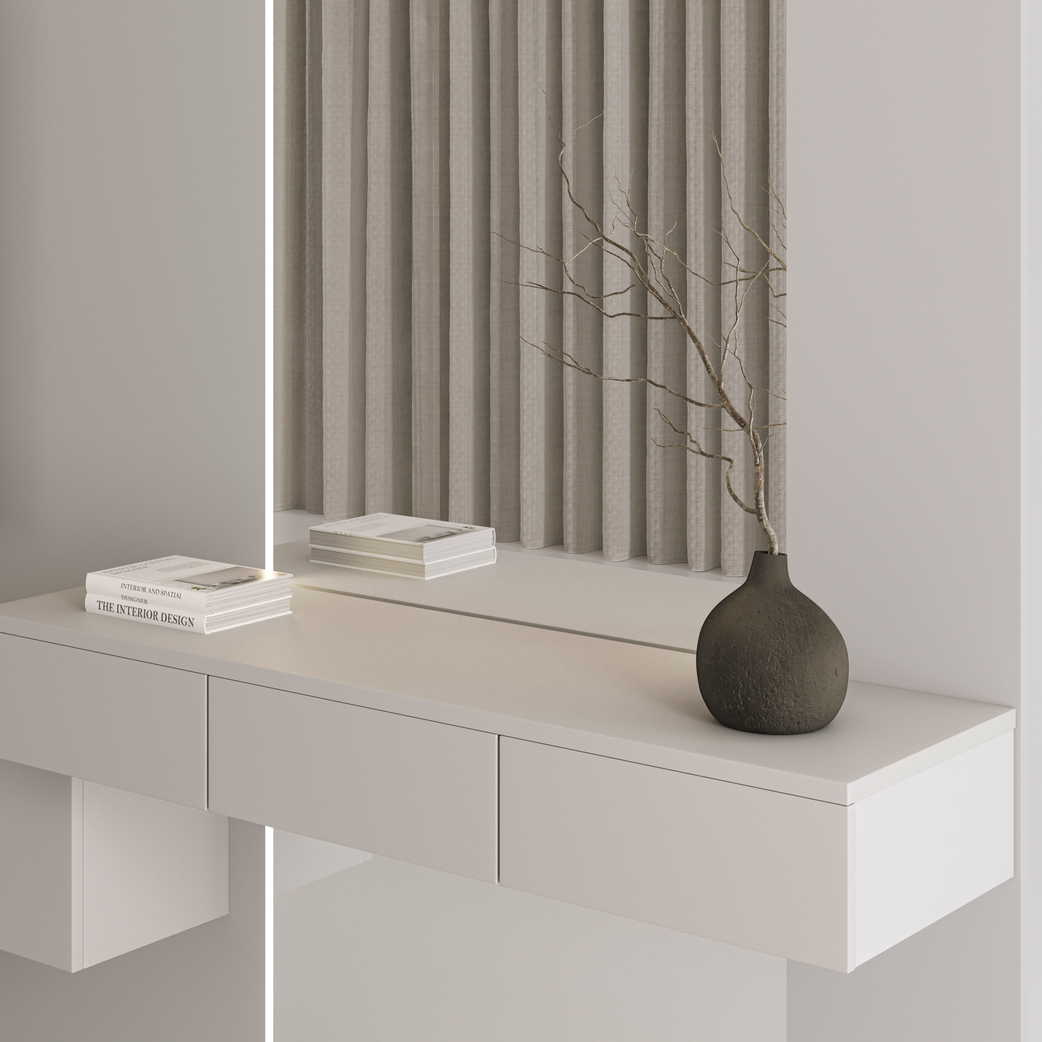 Bedroom Furniture Composition 15 3D model_5