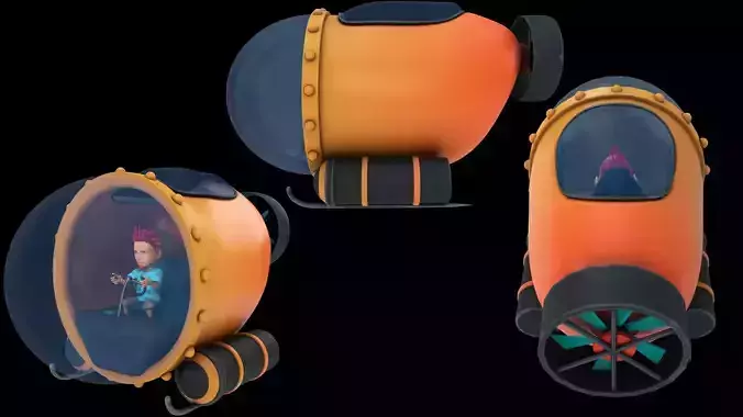 Sub Drifter  Compact Deep Sea Exploration Pod  TOON SUBMARINE