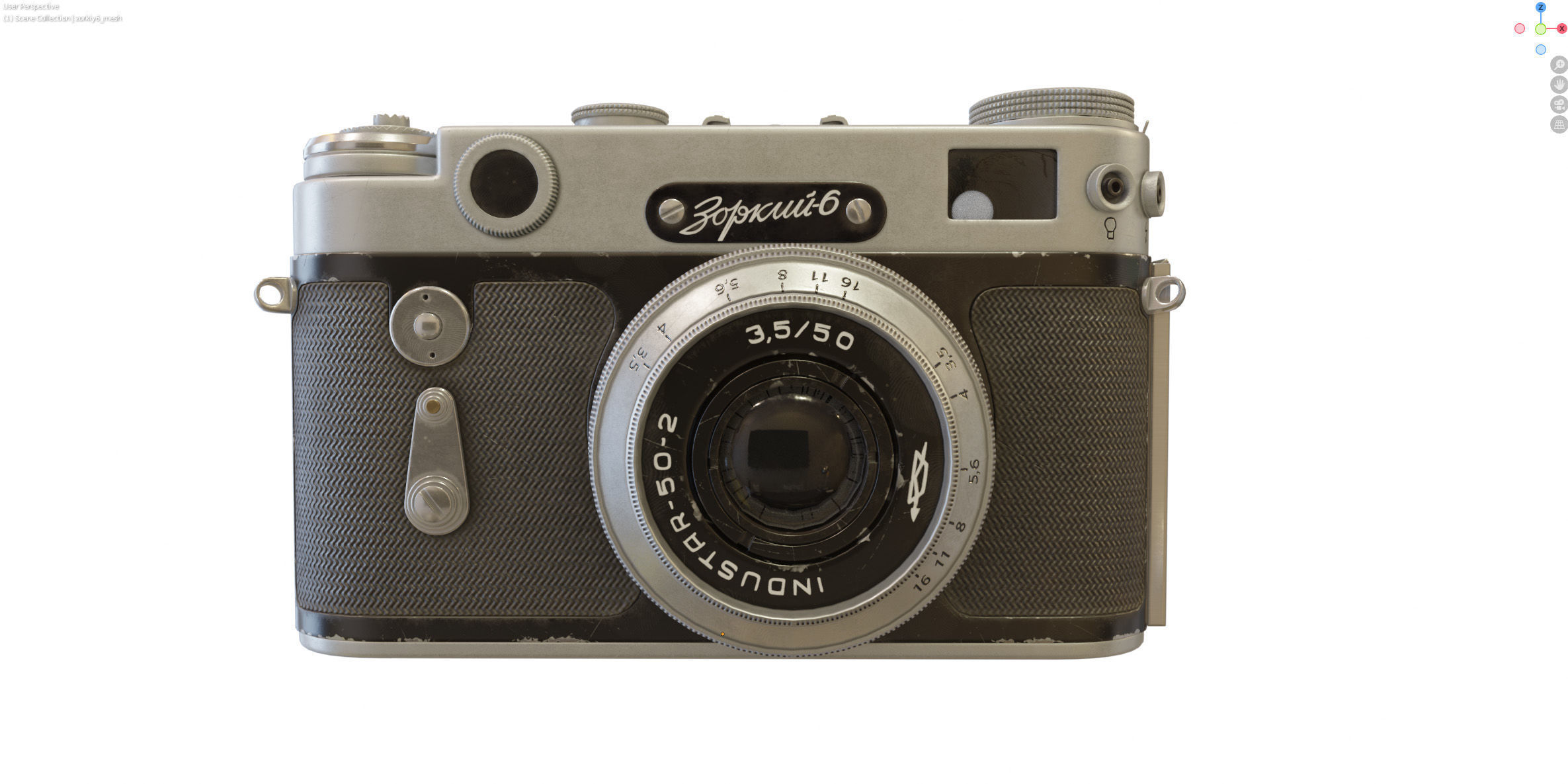 Film camera Zorki-6 3D model_14