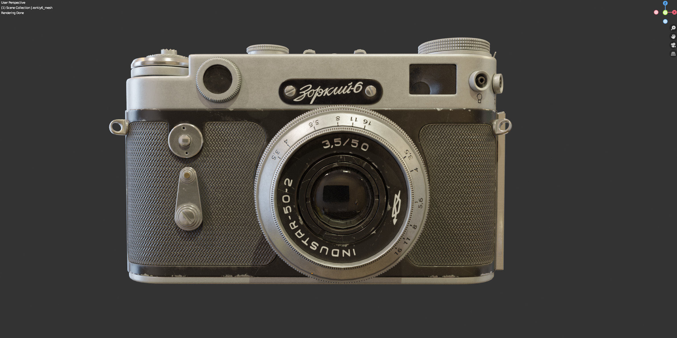 Film camera Zorki-6 3D model_15
