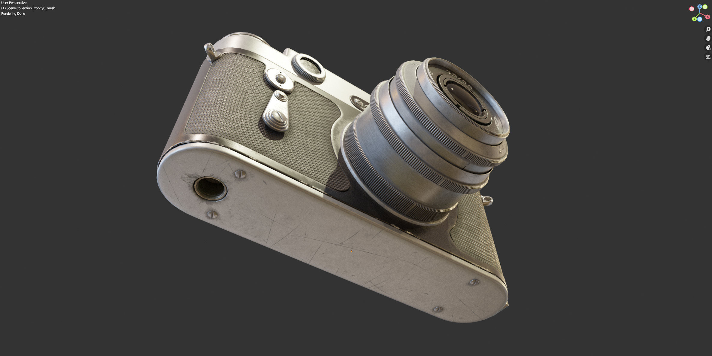 Film camera Zorki-6 3D model_17