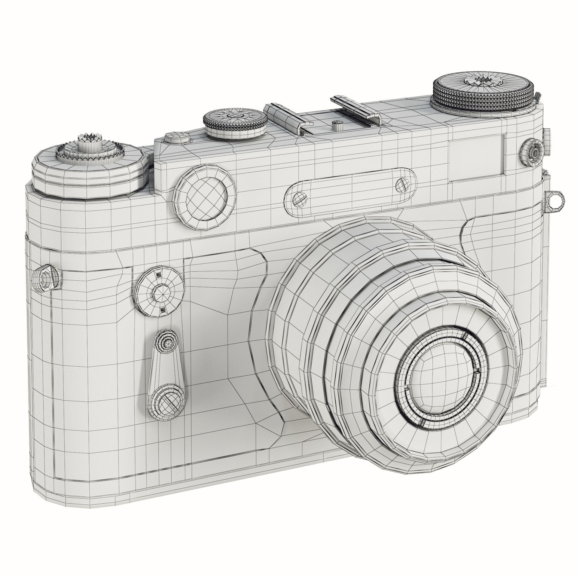 Film camera Zorki-6 3D model_6