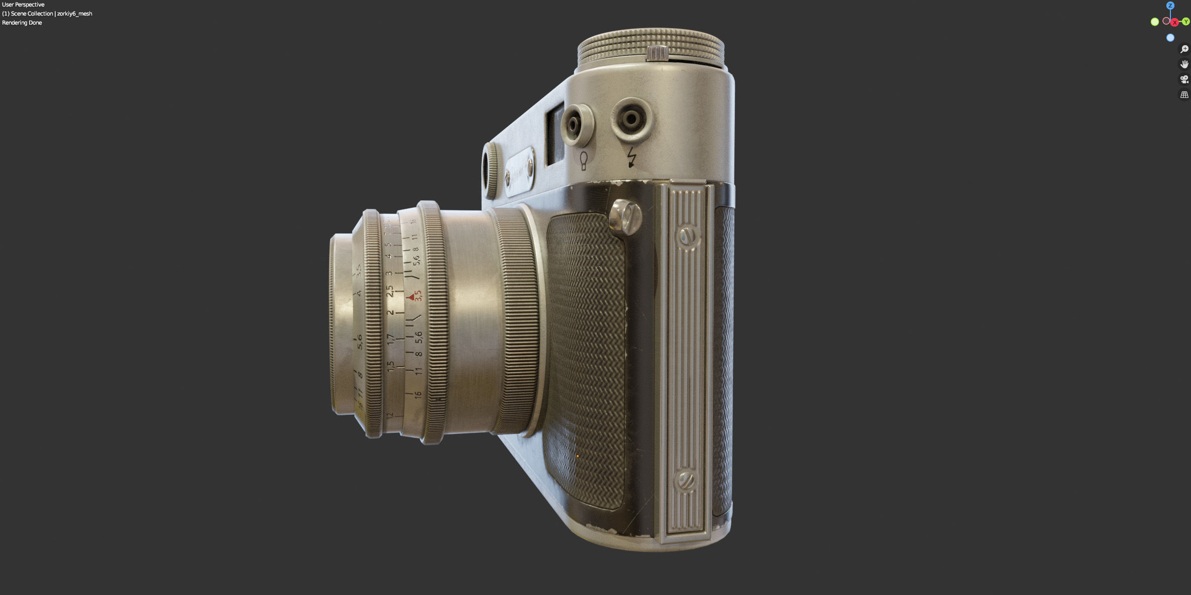 Film camera Zorki-6 3D model_18