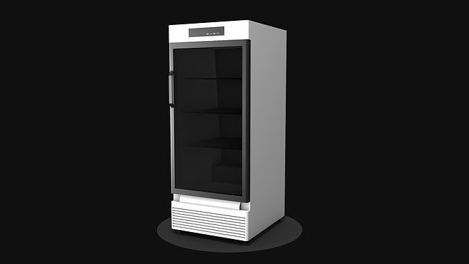 Pharmaceutical refrigerator Low-poly 3D model