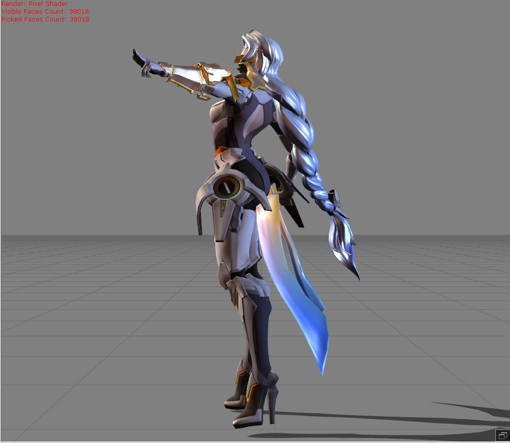 Lesley Stellaris Ghost MODEL ONLY Low-poly 3D model_2