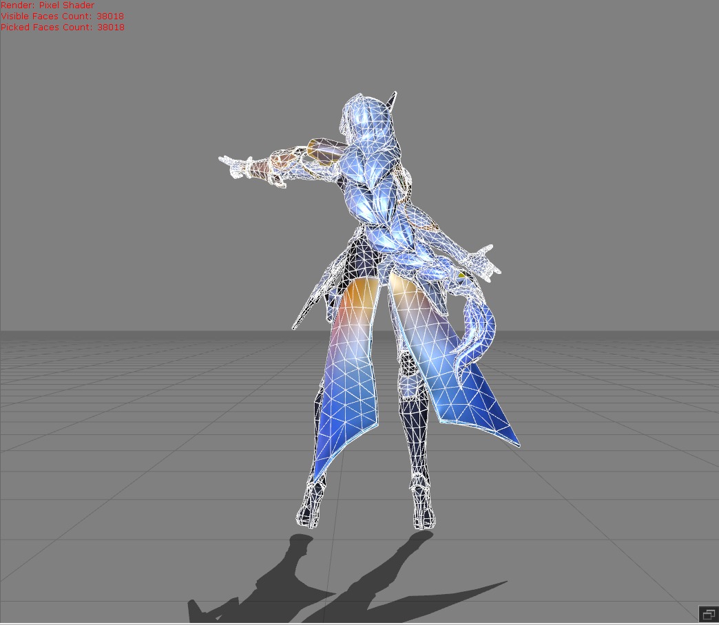 Lesley Stellaris Ghost MODEL ONLY Low-poly 3D model_7