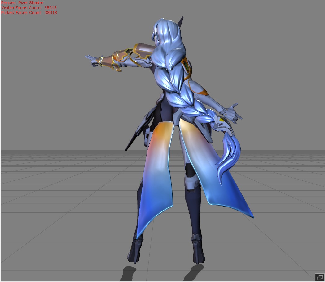 Lesley Stellaris Ghost MODEL ONLY Low-poly 3D model_3