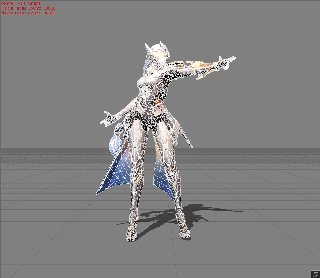 Lesley Stellaris Ghost MODEL ONLY Low-poly 3D model_4